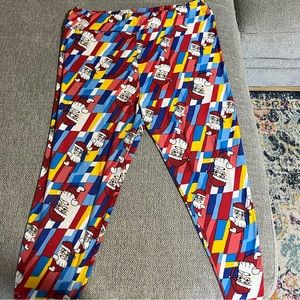 LuLaroe Christmas leggings size TC2